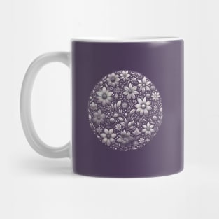 Purple Floral Mug